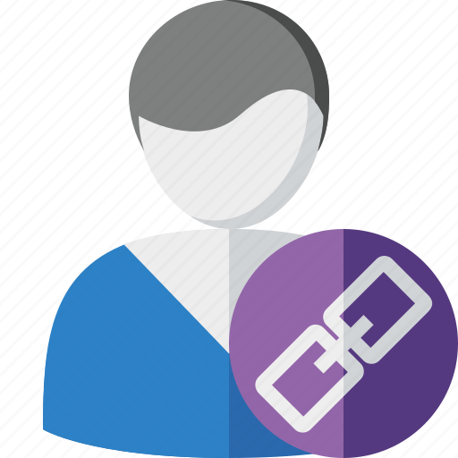 Account, client, link, male, profile, user icon - Download on Iconfinder