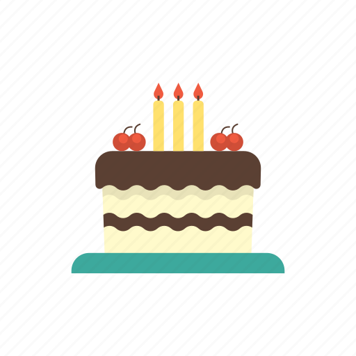 Birthday, cake, candles, celebration, food, party, tart icon - Download on Iconfinder
