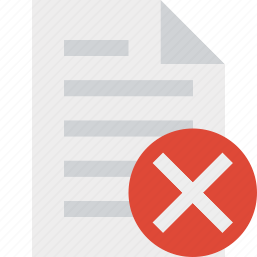 Cancel, document, file, page, paper icon - Download on Iconfinder