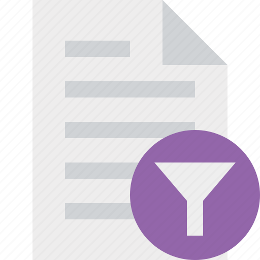 Document, file, filter, page, paper icon - Download on Iconfinder