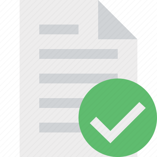 Document, file, ok, page, paper icon - Download on Iconfinder