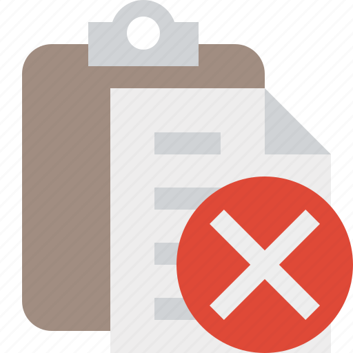 Cancel, paste, task, clipboard, copy icon - Download on Iconfinder