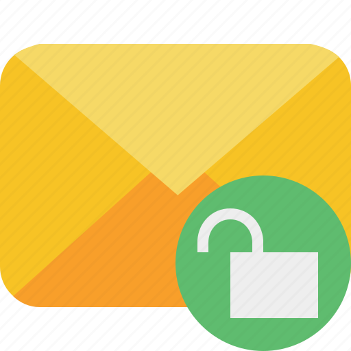 Communication, email, letter, mail, message, unlock icon - Download on Iconfinder