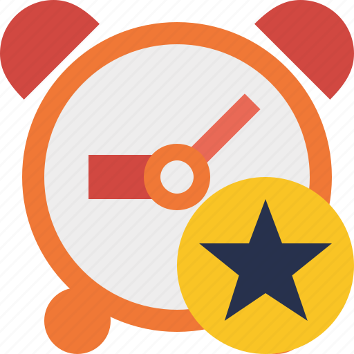 Alarm, clock, star, event, schedule, time, timer icon - Download on Iconfinder