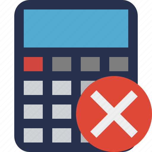 Calculator, cancel, accounting, calculate, finance, math icon - Download on Iconfinder