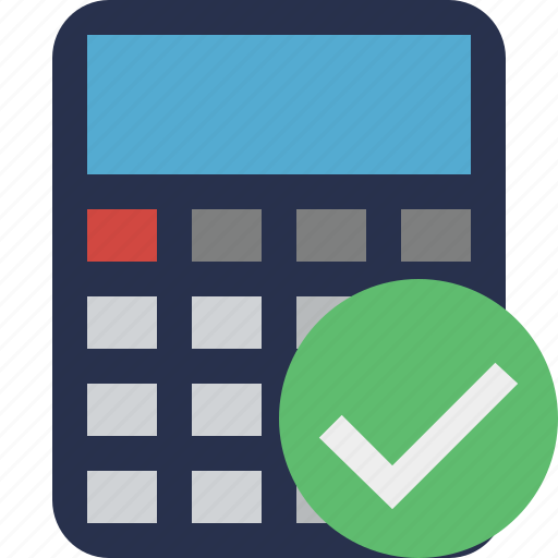 Calculator, ok, accounting, calculate, finance, math icon - Download on Iconfinder