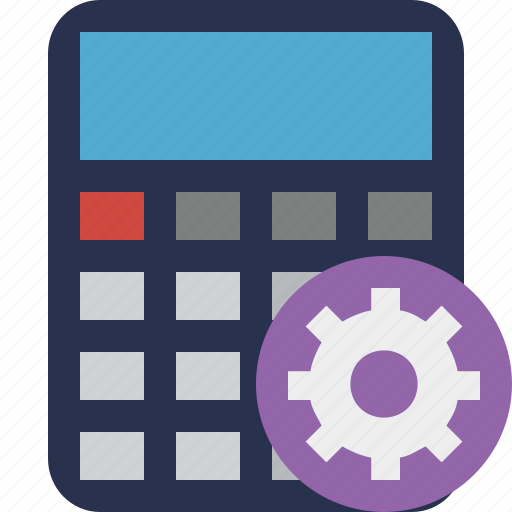 Calculator, settings, accounting, calculate, finance, math icon - Download on Iconfinder