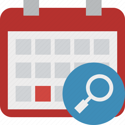 Calendar, search, date, day, event, month, schedule icon - Download on Iconfinder