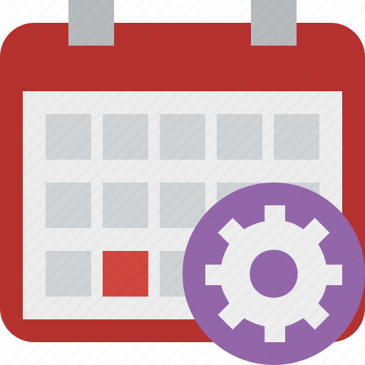 Calendar, settings, date, day, event, month, schedule icon - Download on Iconfinder