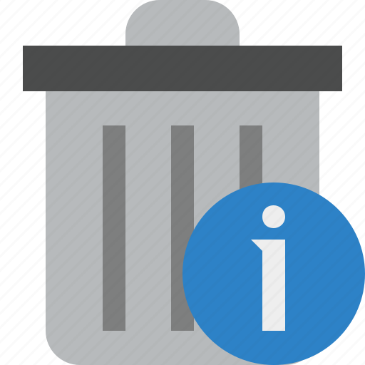 Delete, information, garbage, remove, trash icon - Download on Iconfinder