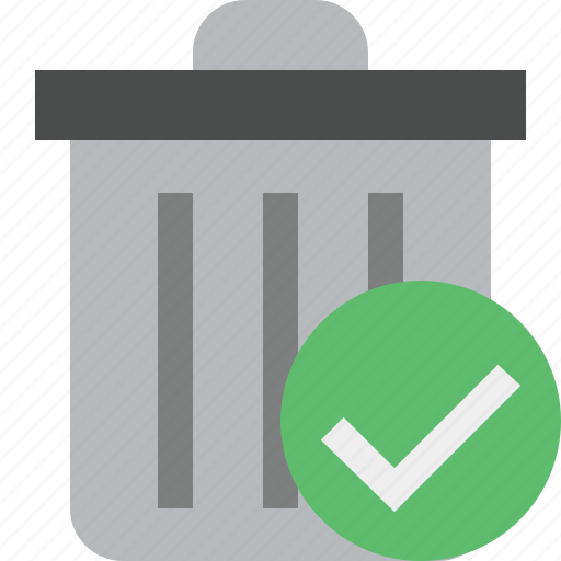 Delete, ok, garbage, remove, trash icon - Download on Iconfinder
