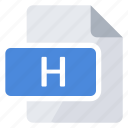document, file, h, program