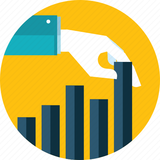 Analysis, business, chart, hand, investment, people icon - Download on Iconfinder