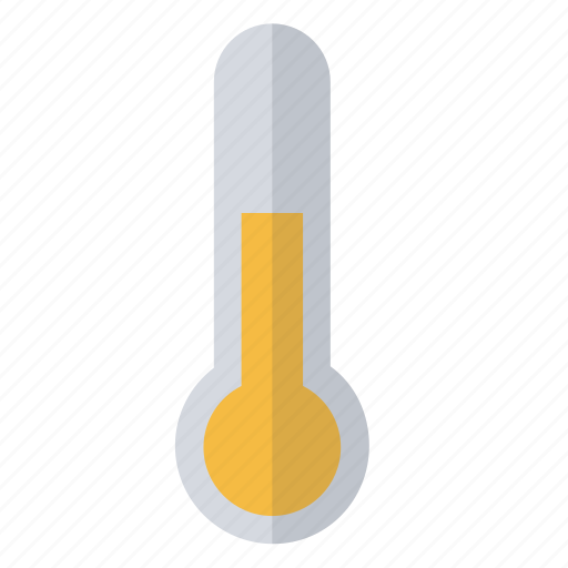 Hardware, indicator, medium, network, temperature, thermometer, yellow icon - Download on Iconfinder