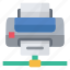 connected, device, document, green, hardware, network, printer 