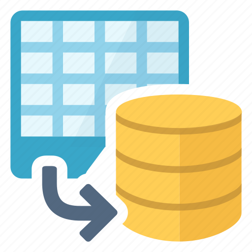 Database, document, export, spreadsheet icon - Download on Iconfinder