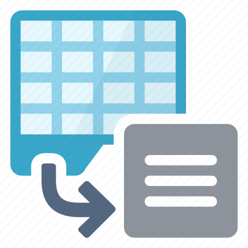 Document, export, spreadsheet, text icon - Download on Iconfinder