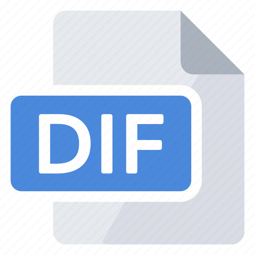Dif, document, file, spreadsheet, type icon - Download on Iconfinder