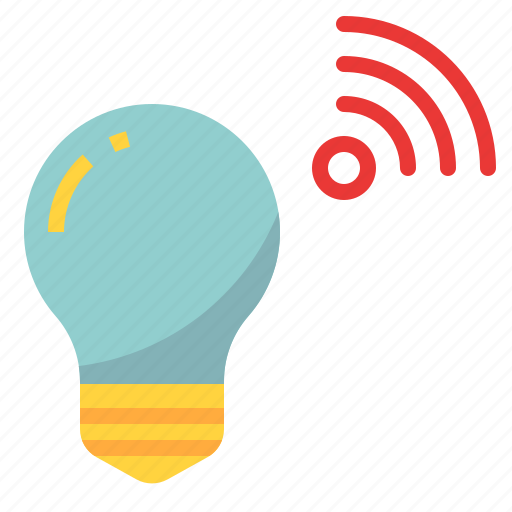 Bulb, connectivity, device, light, lighting, wifi icon - Download on Iconfinder