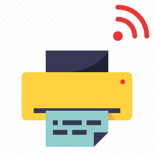 Device, paper, printer, technology, wifi icon - Download on Iconfinder
