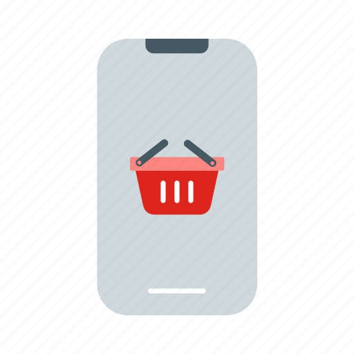 Basket, cart, device, ecommerce, mobile, online, phone icon - Download on Iconfinder