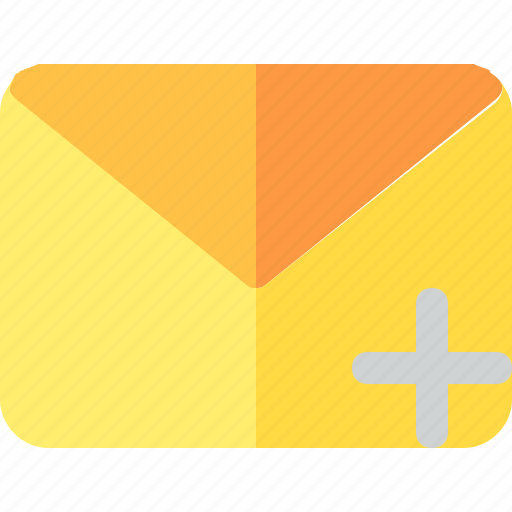 Email, envelope, letter, mail, plus icon - Download on Iconfinder