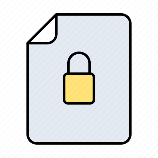 Lock, close, file, lockshield, protection, safe, secure icon - Download on Iconfinder