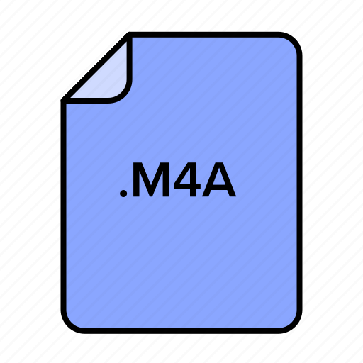 File format, m4a, data, files, format, media, movie icon - Download on Iconfinder