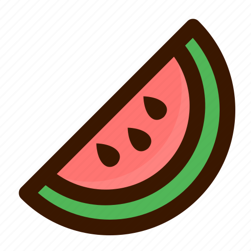Fruits, slice, watermelon, food, fresh, fruit, healthy icon - Download on Iconfinder