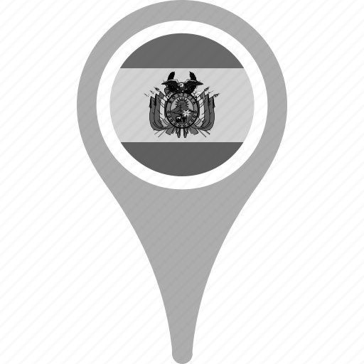 Bolivia, country, county, flag, map, national, pin icon - Download on Iconfinder