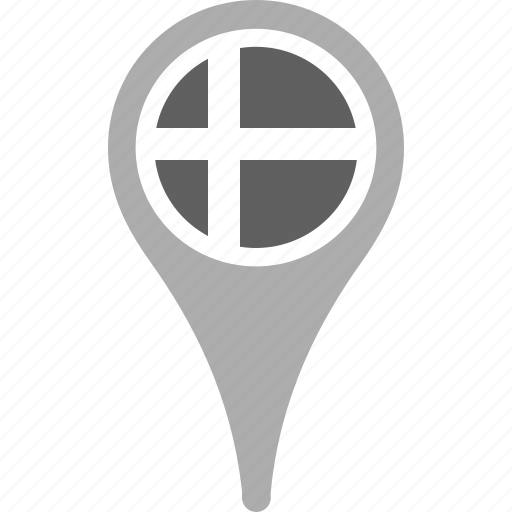 Country, county, denmark, flag, map, national, pin icon - Download on Iconfinder