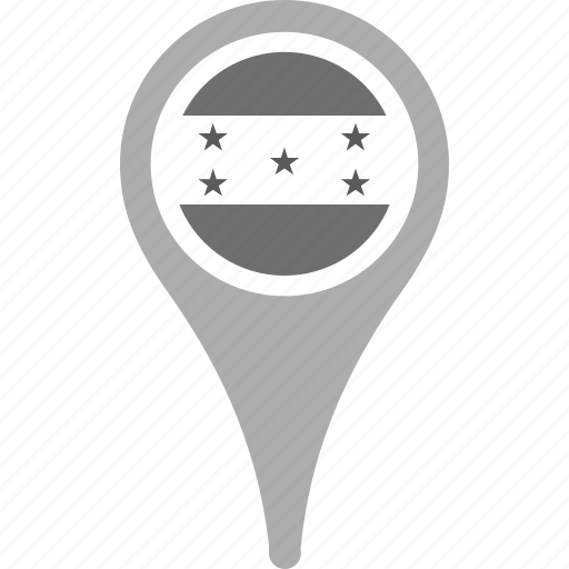 Country, county, flag, honduras, map, national, pin icon - Download on Iconfinder