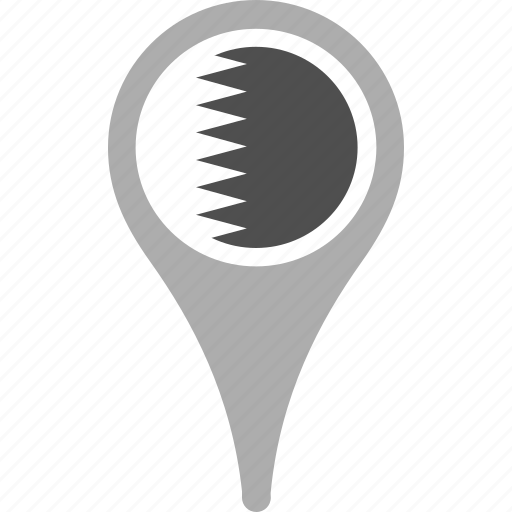Country, county, flag, map, national, pin, qatar icon - Download on Iconfinder