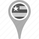 country, county, flag, map, national, pin, togo