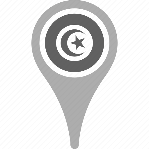Country, county, flag, map, national, pin, tunisia icon - Download on Iconfinder