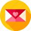 day, envelope, heart, letter, love, post, valentine 