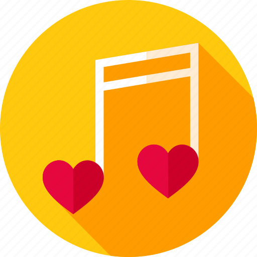 Hearts, love, music, musical, note, sheet, sheet note icon - Download on Iconfinder