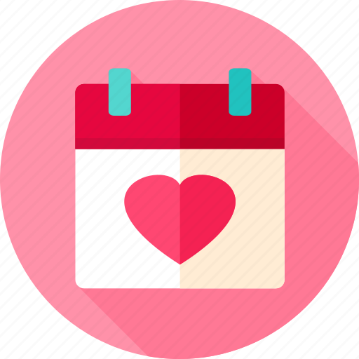 Calendar, date, day, heart, love, valentine, valentine day icon - Download on Iconfinder