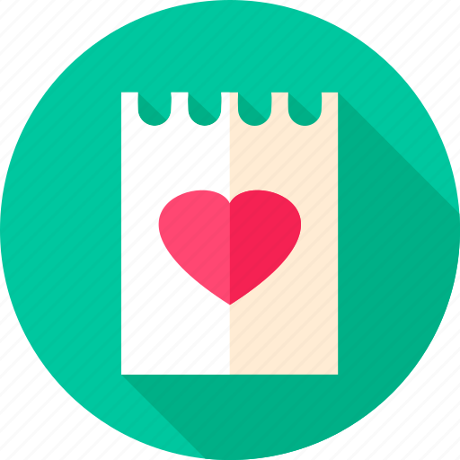 Date, heart, love, paper, valentine, valentine day icon - Download on Iconfinder