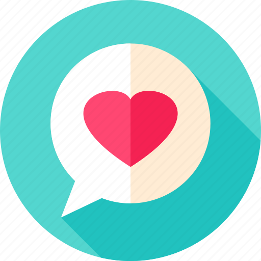 Bubble, chat, heart, love, message, speech icon - Download on Iconfinder