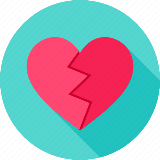 Broken, divorce, feeling, heart, pain, single icon - Download on Iconfinder