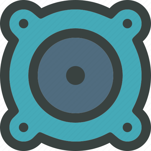 Audio, music, sound, speaker, subwoofer, volume, bass icon - Download on Iconfinder