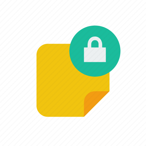 Lock, note icon - Download on Iconfinder on Iconfinder