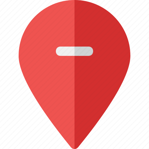 Location, map, minus, navigation, pin icon - Download on Iconfinder