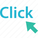 arrow, click, internet, online, web