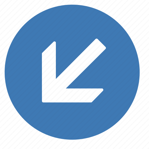 Arrow, down, left, direction, gps, location, navigation icon - Download on Iconfinder