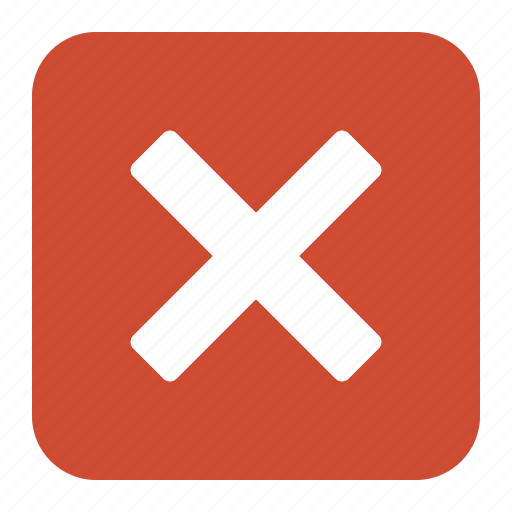 Close, window, cancel, error, red, rounded, square icon - Download on Iconfinder