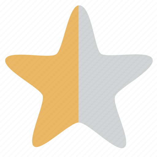 Grayed, half, neutral, star, yellow icon - Download on Iconfinder
