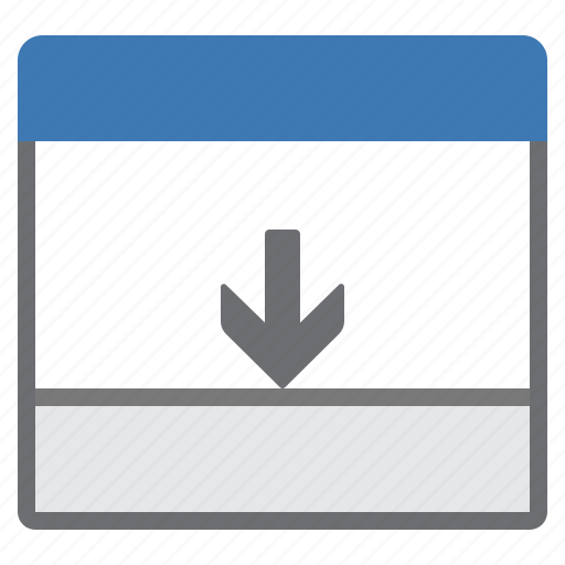 Bottom, panel, window icon - Download on Iconfinder