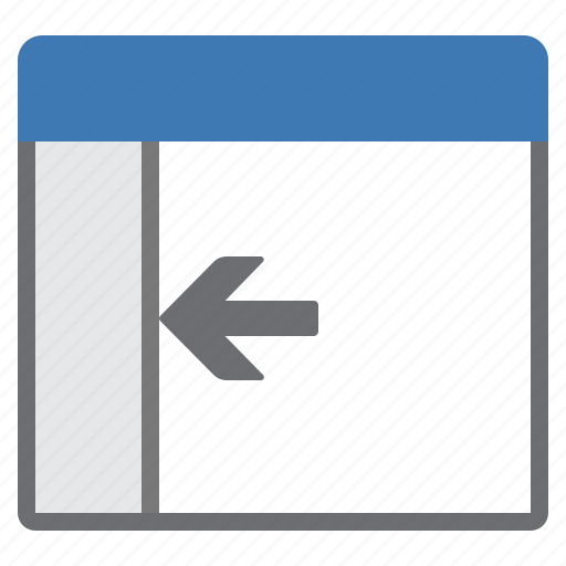 Left, panel, window icon - Download on Iconfinder